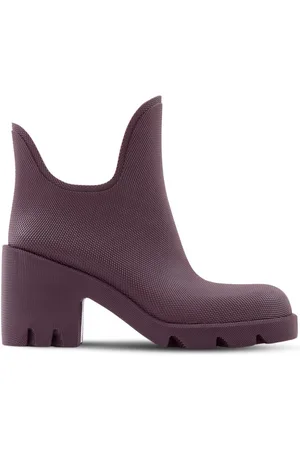 Burberry 70mm slip-on støvler i ruskind med rund tå