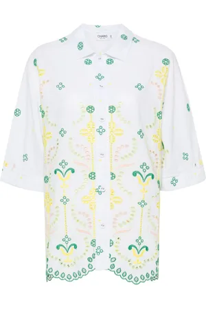 CHARO RUIZ IBIZA Isma skjorte med broderie-anglaise