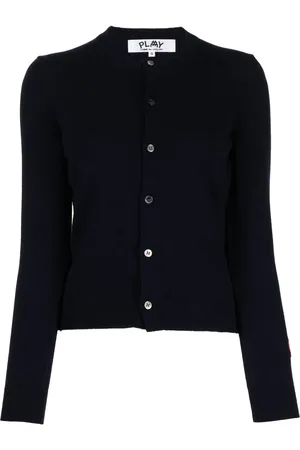 Comme des Garçons Uldcardigan med logomærke