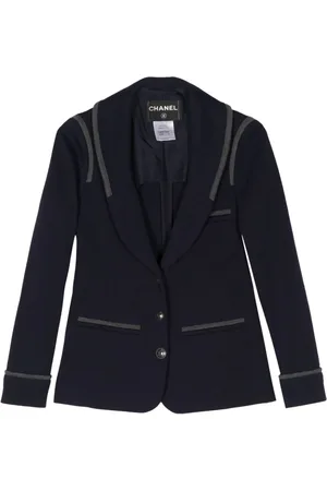 CHANEL Blazer med sjalrevers og detalje