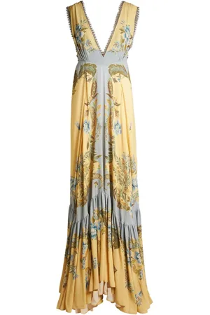 Etro Kjole i crepe-de-chine med blomstret tryk