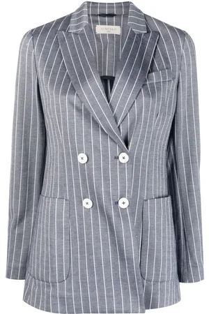 Circolo Dobbeltradet nålestribet blazer