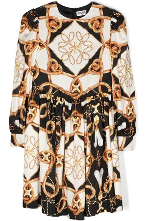 Moschino Langærmet kjole med baroktryk