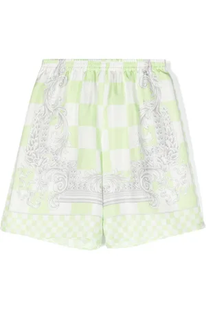 VERSACE Ternede shorts i silke
