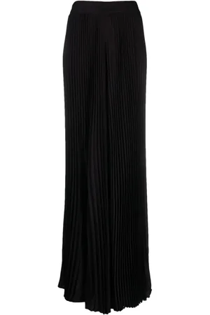 ALICE+OLIVIA Højtaljede palazzo-bukser med plissering