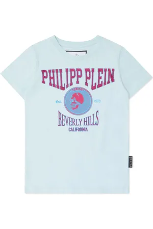Philipp Plein T-shirt med krystaludsmykning