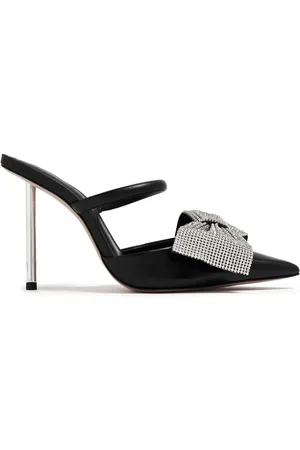 Schutz Mila 100 mm mules med sløjfedetalje