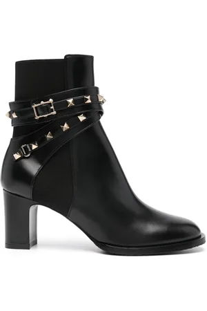VALENTINO GARAVANI Rockstud ankelstøvler i læder