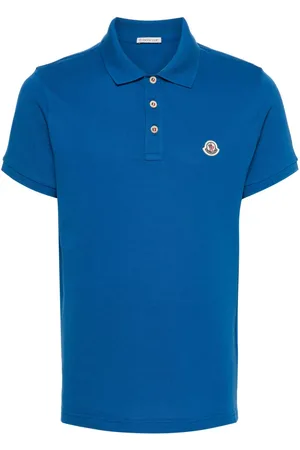 Moncler Polo med logo-applikation