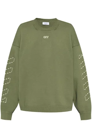 OFF-WHITE Striktrøje med broderet logo