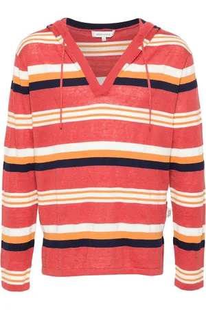 Maison Kitsuné Stribet hættetrøje