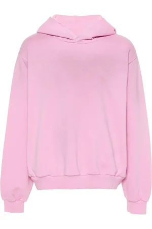 Acne Studios Hættetrøje med logotryk og slitageeffekt