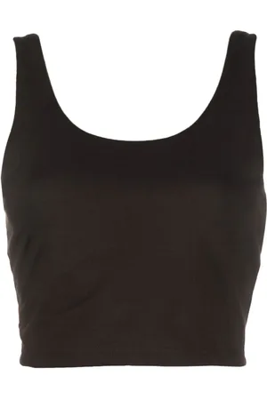 Ralph Lauren Cropped tanktop med dyb halsudskæring