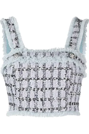 Philipp Plein Cropped top i tweed