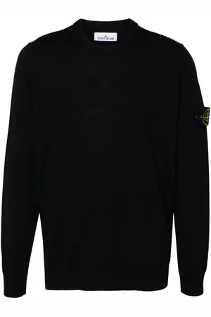 Stone Island Finstrikket trøje med kompasmærke