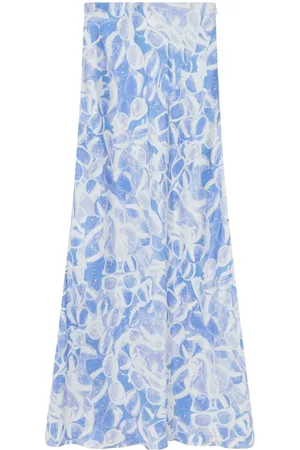 Stella McCartney Lang nederdel med solbrille-tryk