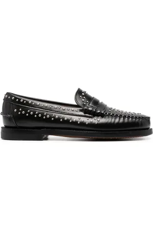 SEBAGO Loafers i læder med nitter