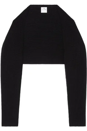 Courrèges Cover-up i uld med skulderdetalje