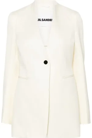 Jil Sander Enkeltradet uldblazer