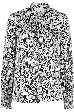Diane von Furstenberg Tina skjorte med hjertetryk