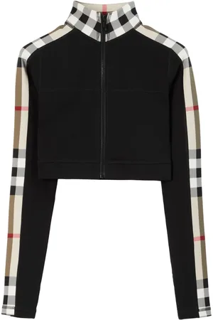Burberry Cropped top med vintage-tern
