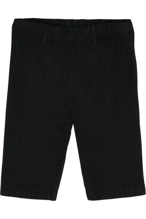 Issey Miyake Skræddersyede shorts med plisseret effekt