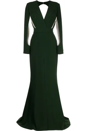Elie saab Crepe-kjole med udskæringsdetalje