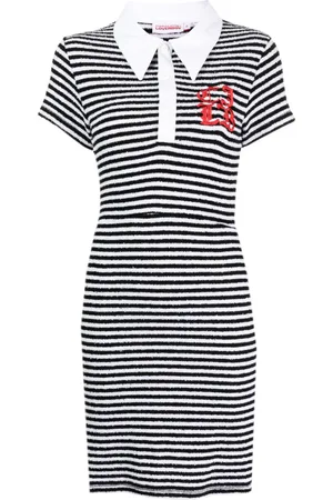 Charles Jeffrey Loverboy Kort Wednesday kjole med striber