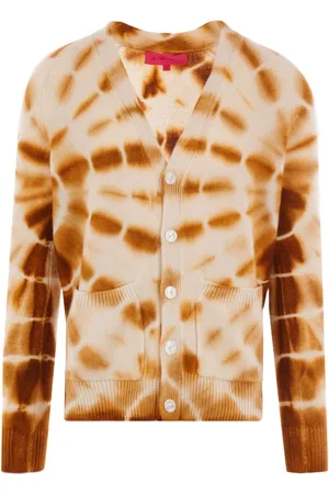 THE ELDER STATESMAN Strikket cardigan med Web-svaj