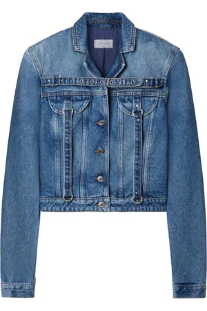 OFF-WHITE Denimjakke med bæltedetalje