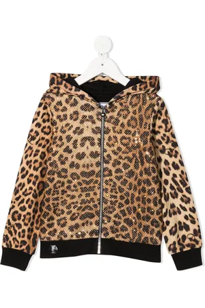 Philipp Plein Hættetrøje med leopardtryk