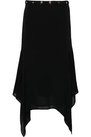 Pinko Asymmetrisk mellemlang nederdel i crepe de chine