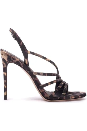 LE SILLA Scarlet 105mm sandaler med leopardtryk