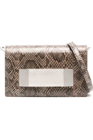 Rick Owens Clutch med slangeskindseffekt