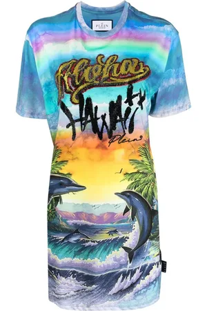 Philipp Plein Kortærmet T-shirt med grafisk tryk