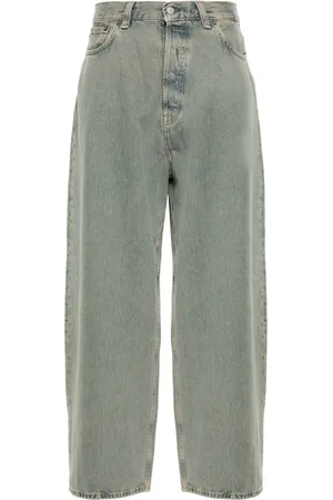 Acne Studios Jeans med brede ben og mellemhøj talje