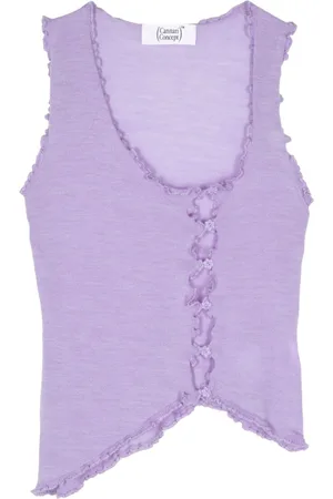 Cannari Concept Asymmetrisk tanktop i merinould