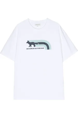 Maison Kitsuné T-shirt med Flash Fox-tryk