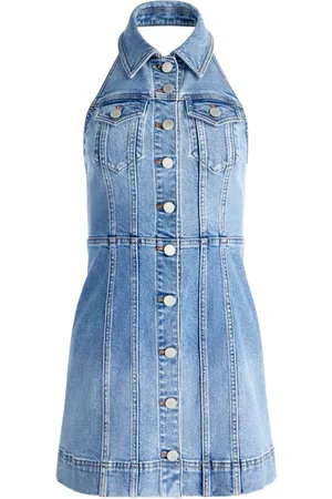 ALICE+OLIVIA Kendall kjole i denim
