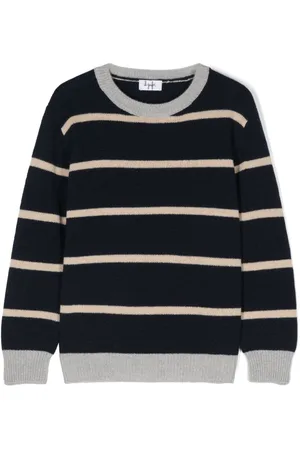 Il gufo Stribet sweater i uld