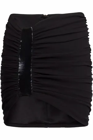 Balmain Højtaljet nederdel med samling