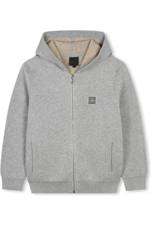Givenchy Hættetrøje med broderet logo og lynlås