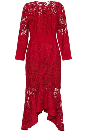 Marchesa Notte Lang asymmetrisk kjole