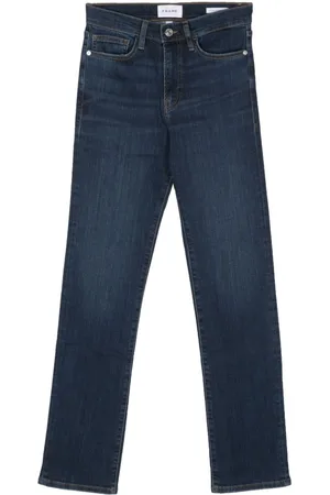 Frame Jeans med lige ben og whiskering-effekt