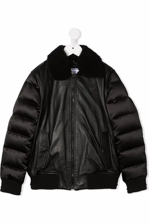 Philipp Plein Iconic Plein bomberjakke med polstret panel