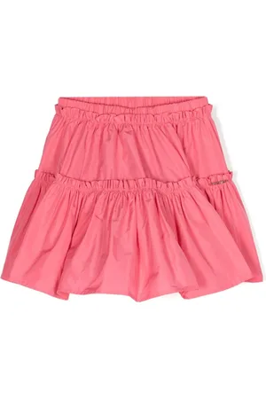 Twin-Set Nederdel i taffeta med flæsedetalje