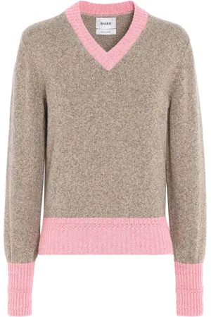 Barrie Kashmirsweater med V-hals