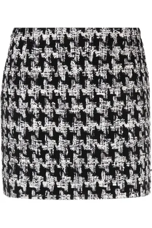 FAITH CONNEXION Strikket nederdel med houndstooth-mønster