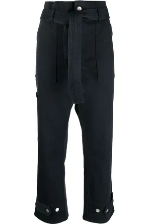 P.A.R.O.S.H. Cropped bukser med paperbag-talje