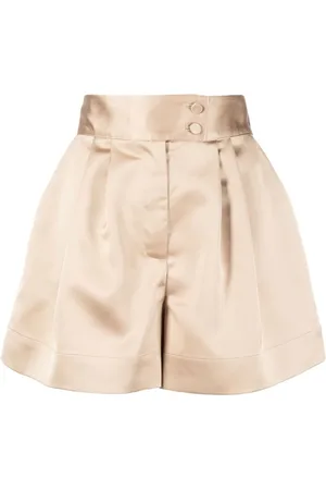 Styland Højtaljede shorts med satin-finish
